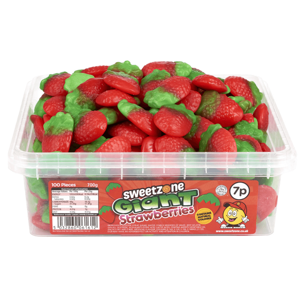 SWEETZONE GIANT STRAWBERRIES 700G TUB – 1 X 700G TUB