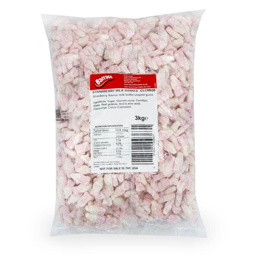 BARRATT STRAWBERRY MILKSHAKE BOTTLES 3KG (DAIRY)