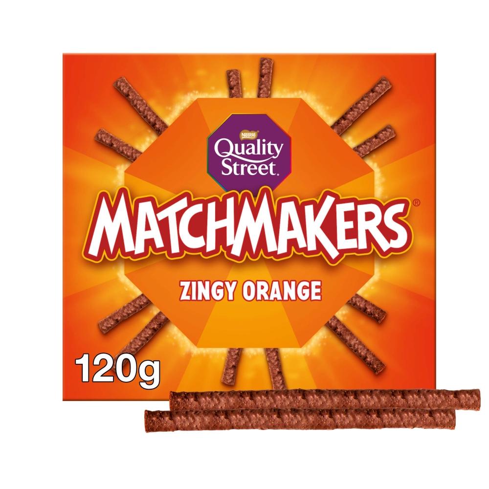 QUALITY STREET MATCHMAKERS ZINGY ORANGE CHOCOLATES 120G – 1 X 120G BOX