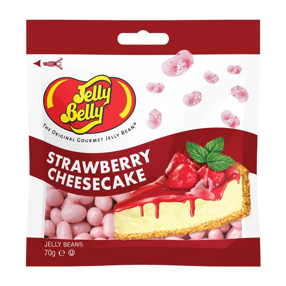 JELLY BELLY STRAWBERRY CHEESECAKE JELLY BEANS 70G BAG – 12 X 70G BAGS