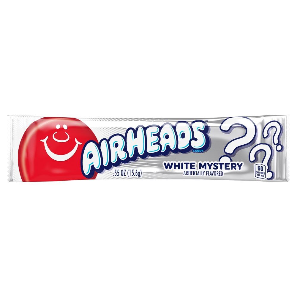 AIRHEADS WHITE MYSTERY CHEWY CANDY BARS 16G – 36 X 16G BARS