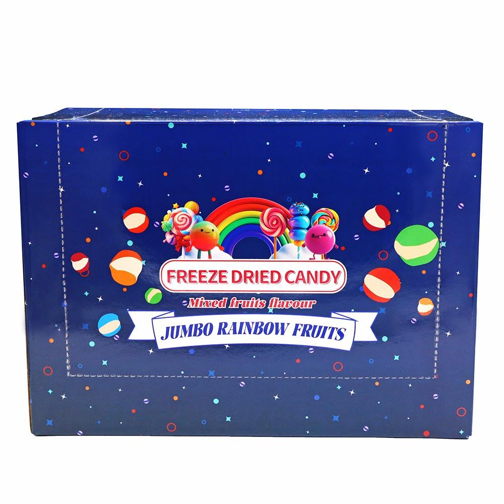 FREEZE DRIED CANDY JUMBO RAINBOW FRUITS 110G POUCH – 8 X 110G POUCHES
