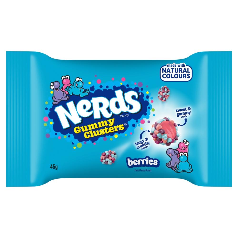 NERDS GUMMY CLUSTERS BERRIES CANDY 45G BAG – 20 X 45G BAGS - 0