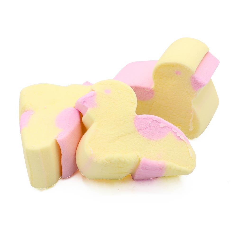 KINGSWAY YELLOW & PINK CHICK MALLOWS 1KG (DAIRY FREE) – 1 X 1KG BAG