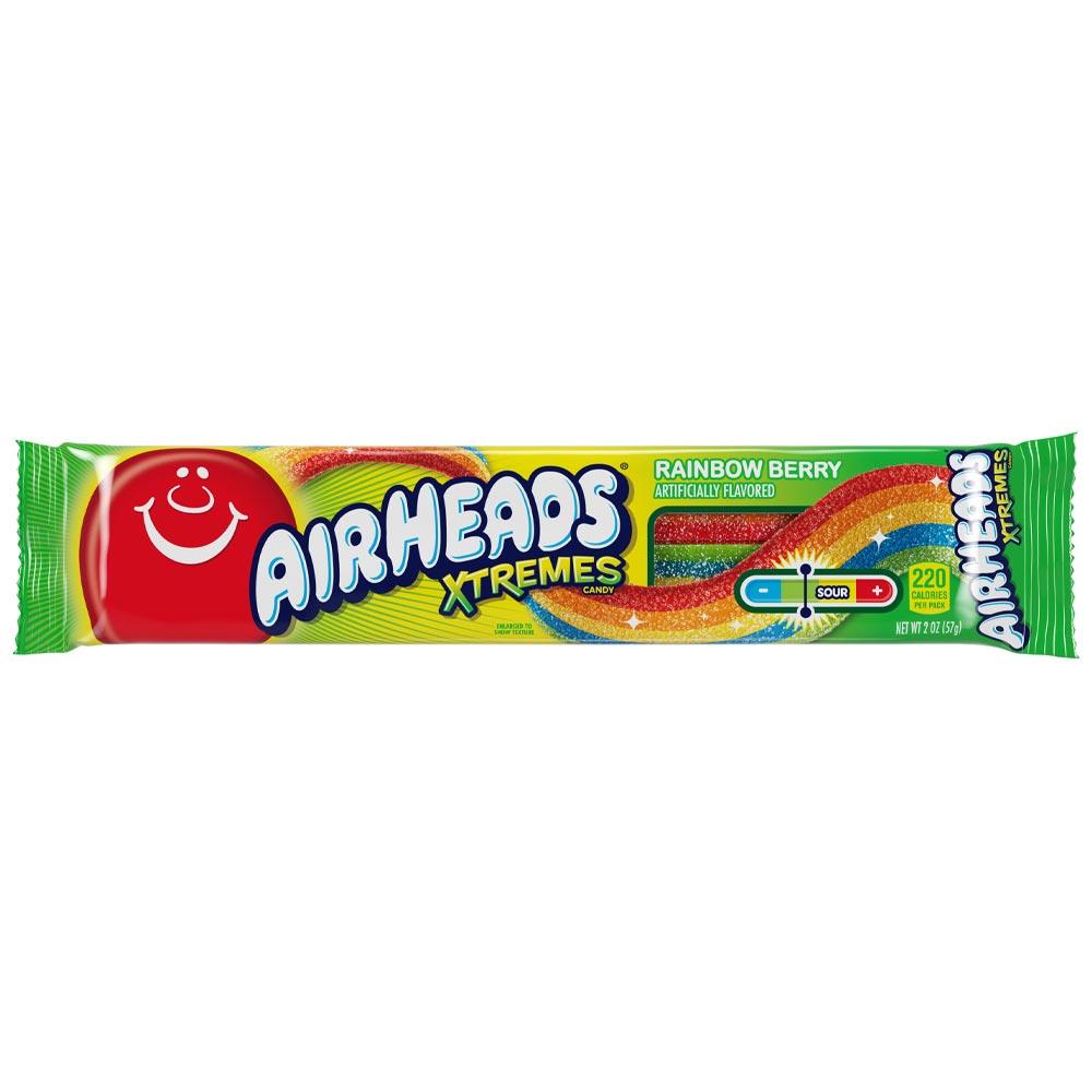 AIRHEADS XTREMES RAINBOW BERRY SOUR BELTS 16G