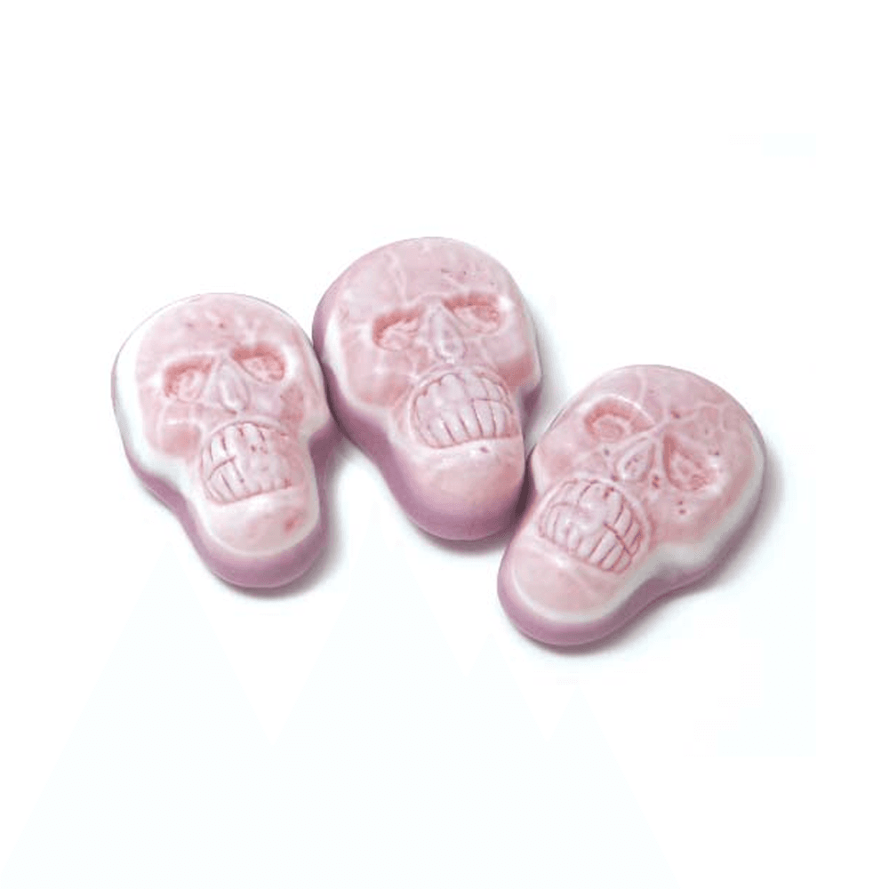 KINGSWAY JELLY FILLED SKULLS 1KG BAG – 1 X 1KG BAG
