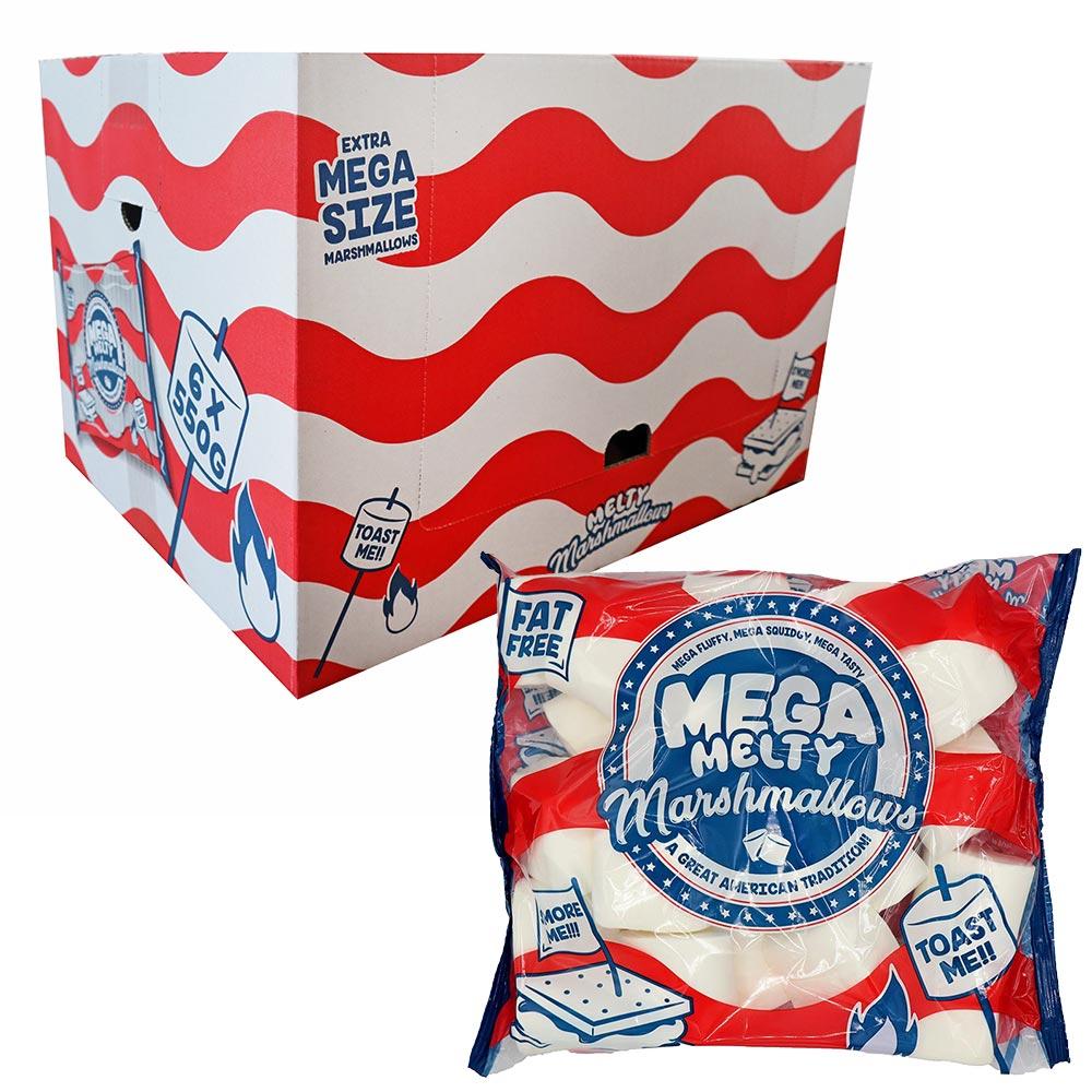MEGA MELTY MARSHMALLOWS 550G BAG – 6 X 550G BAGS