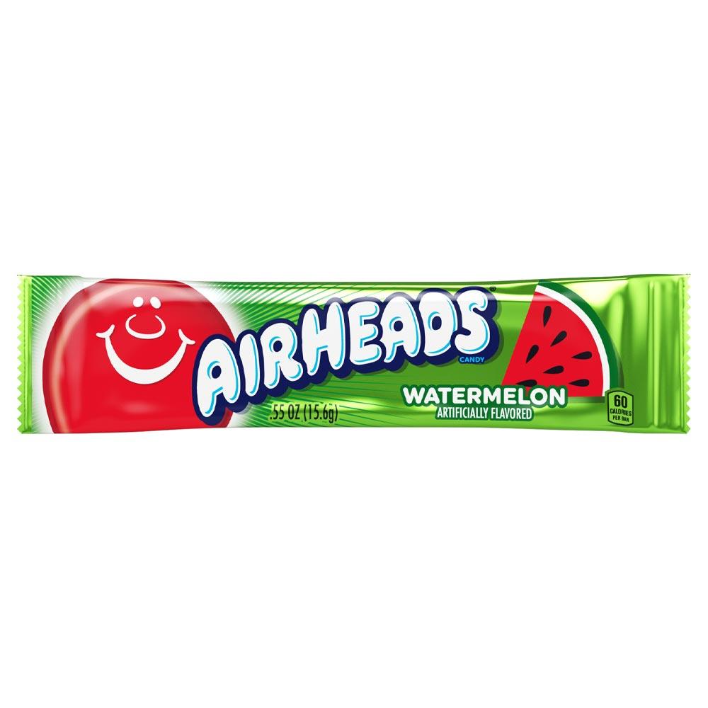 AIRHEADS WATERMELON CHEWY CANDY BARS 16G – 36 X 16G BARS