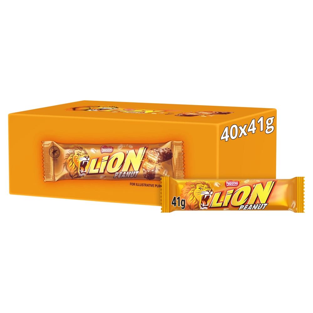 LION PEANUT CHOCOLATE BAR 41G – 40 X 41G BARS