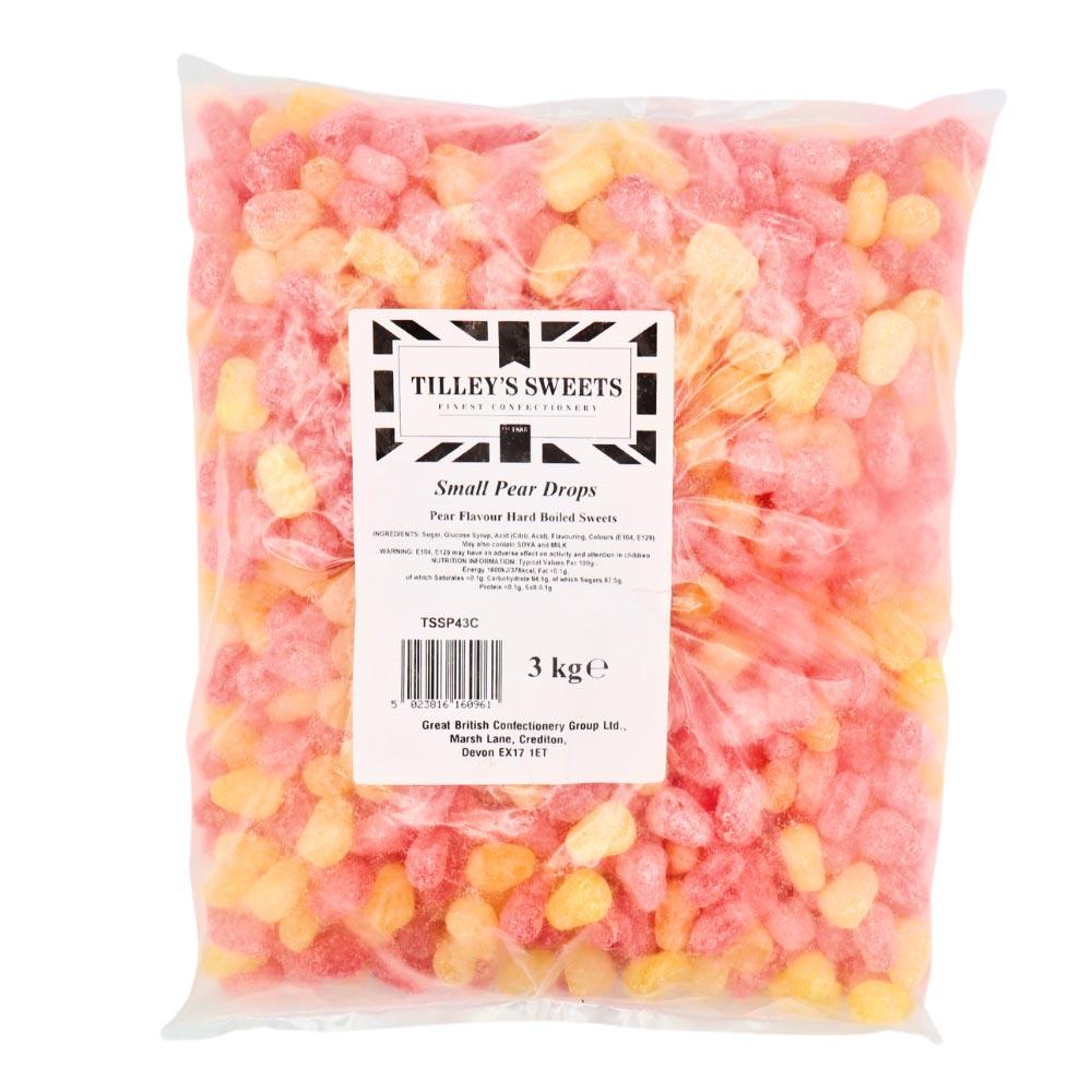 TILLEY'S PEAR DROPS 3KG BAG – 1 X 3KG BAG