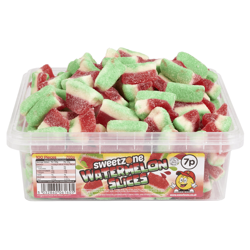 SWEETZONE WATERMELON SLICES 700G TUB – 1 X 700G TUB