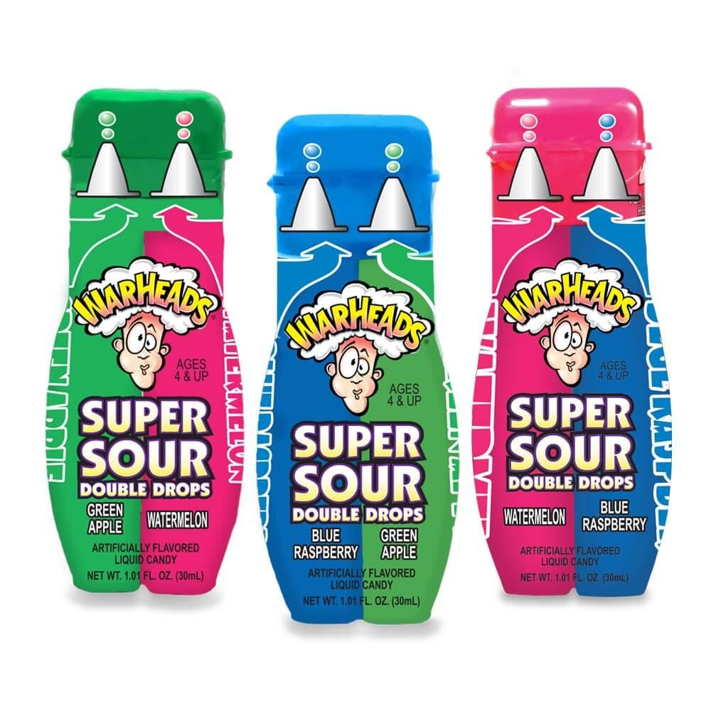 WARHEADS SUPER SOUR DOUBLE DROPS – 24 X 28G PACKS