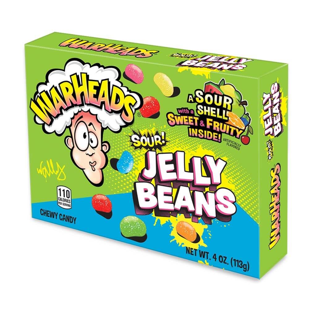 WARHEADS SOUR JELLY BEANS 113G BOX – 12 X 113G BOXES - 0