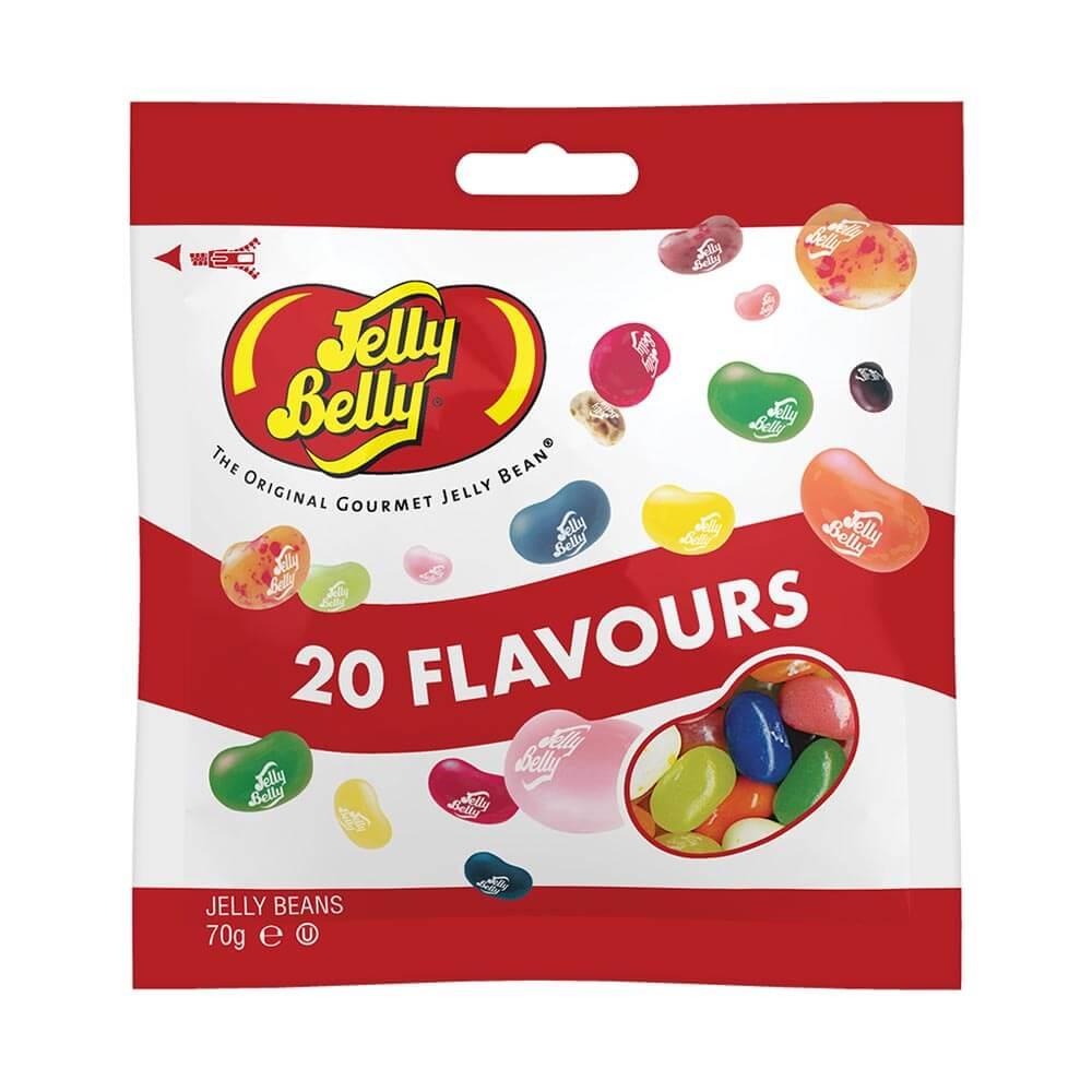JELLY BELLY 20 ASSORTED FLAVOUR MIX JELLY BEANS BAG 70G – 12 X 70G BAGS