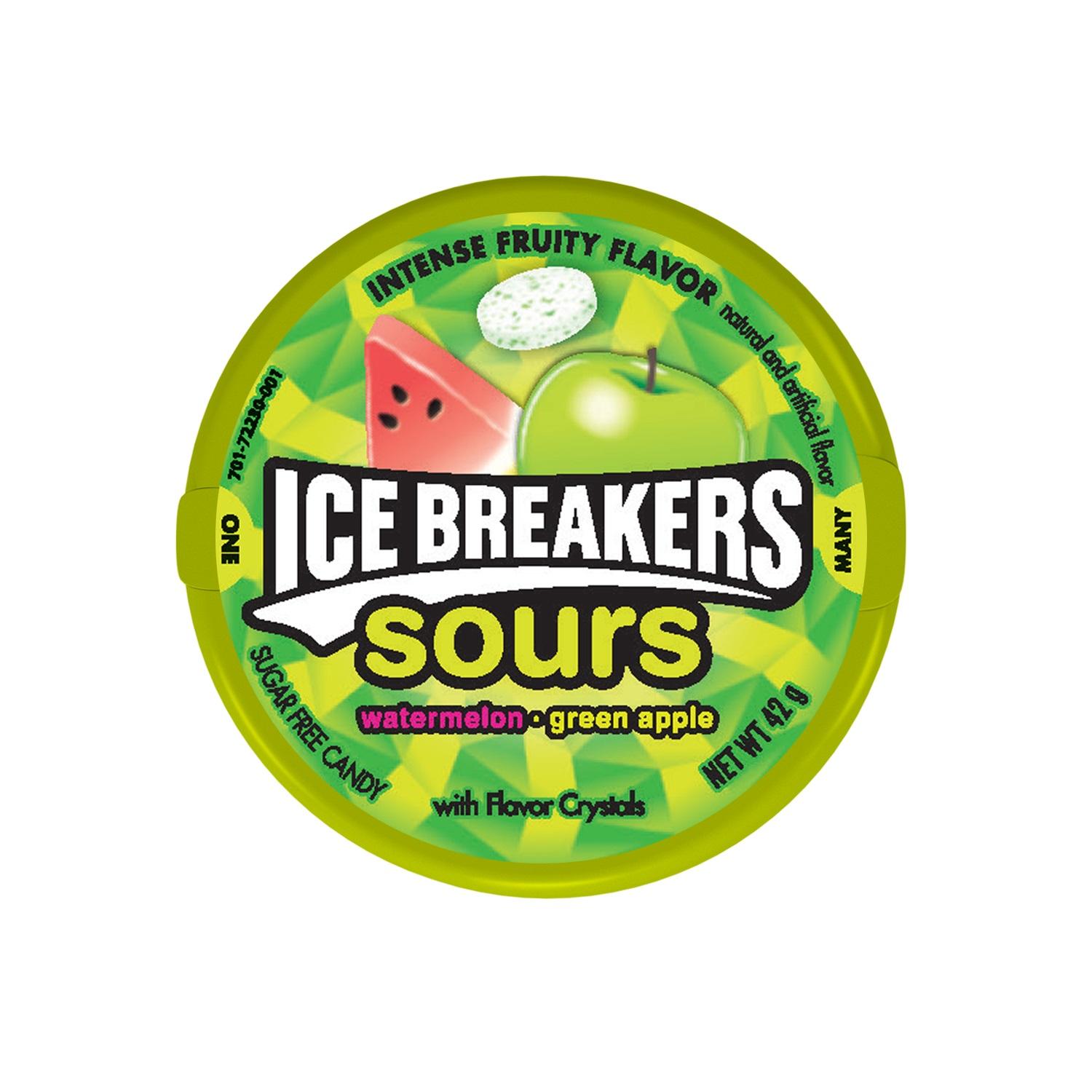 ICE BREAKERS FRUIT SOURS 42G (SUGAR FREE) – 8 X 42G PACKS