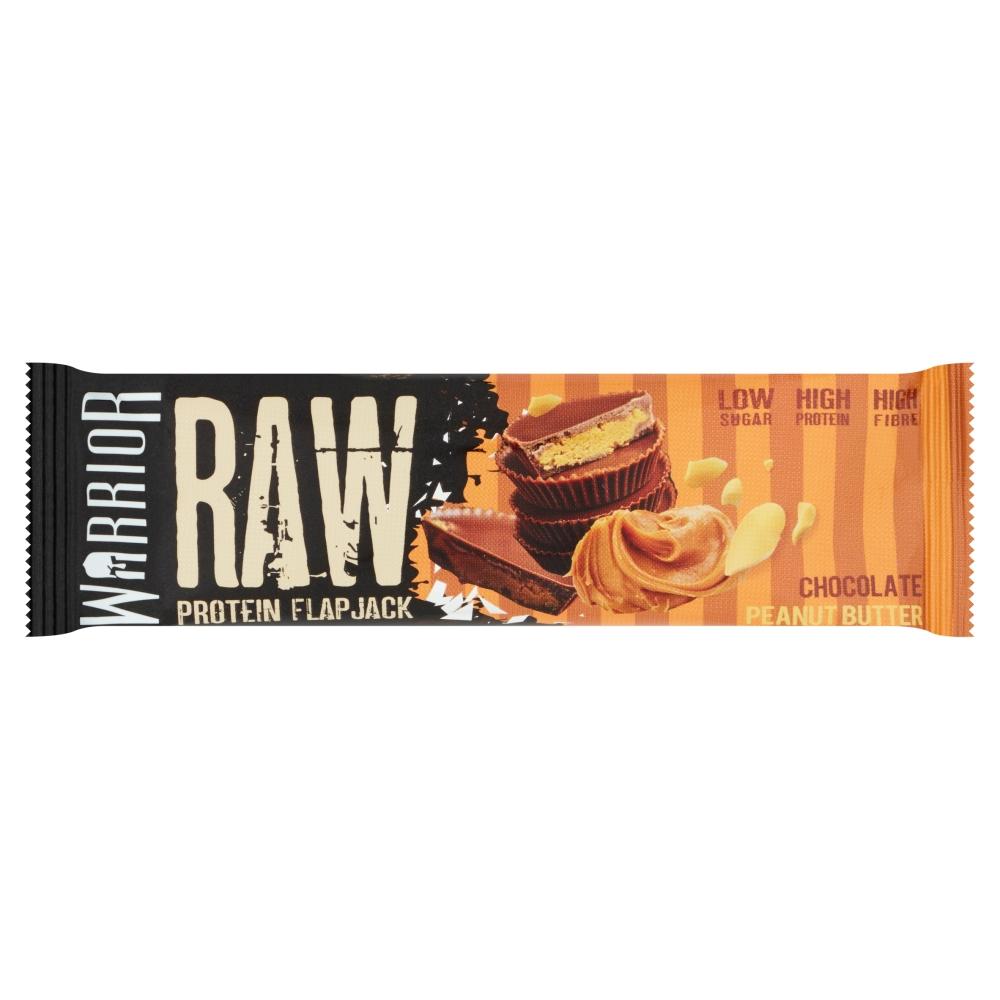 WARRIOR RAW CHOCOLATE PEANUT BUTTER PROTEIN FLAPJACK BAR 75G – 12 X 75G BARS
