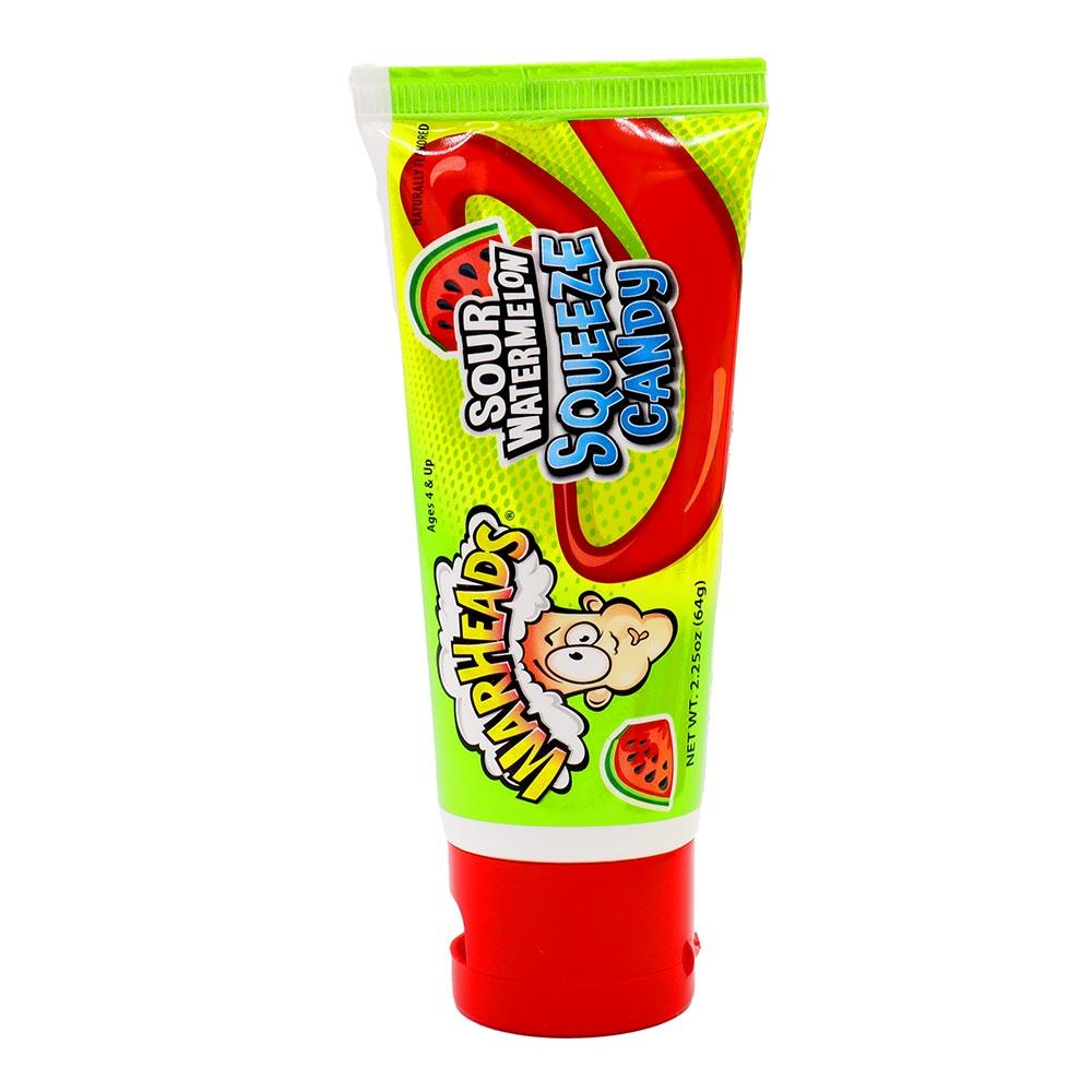 WARHEADS SOUR WATERMELON SQUEEZE CANDY 64G – 12 X 64G TUBES - 0