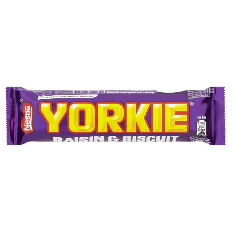 YORKIE RAISIN & BISCUIT CHOCOLATE BAR 44G – 24 X 44G BARS - 0