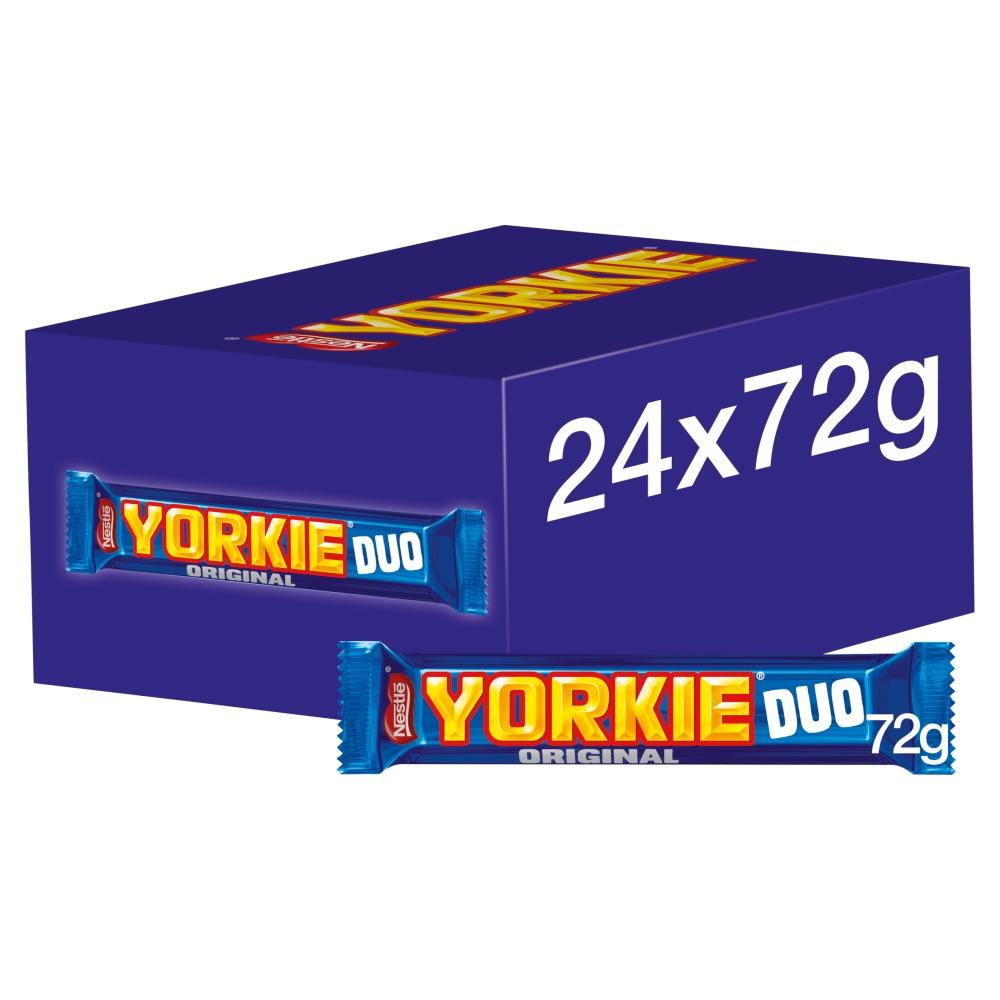 YORKIE MILK CHOCOLATE DUO BAR 72G – 24 X 72G BARS
