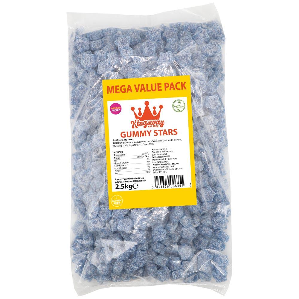 KINGSWAY GUMMY STARS 2.5KG BAG (VEGAN) - 0