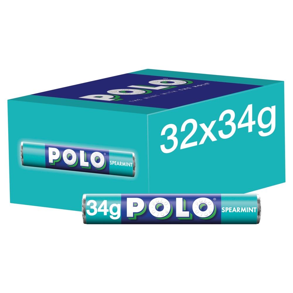 POLO SPEARMINT MINT TUBE 34G – 32 X 34G ROLLS