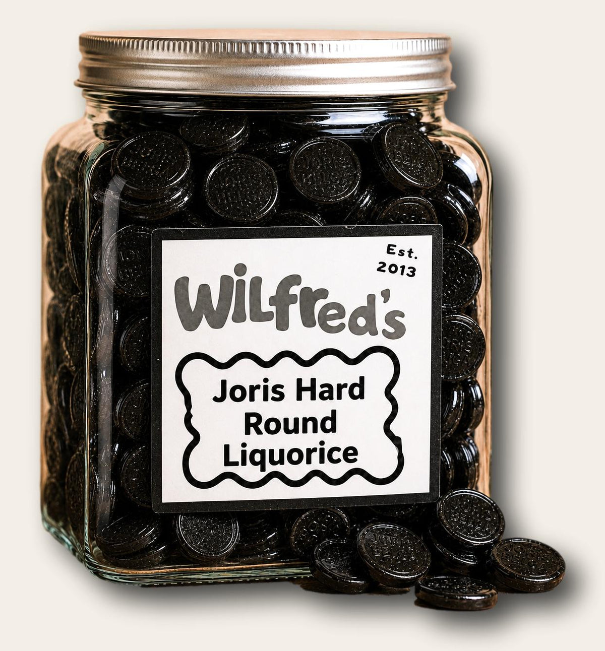 Wilfred's Joris Hard Round Liquorice jar