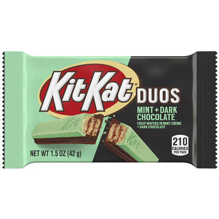 KIT KAT DUOS MINT CHOCOLATE BAR