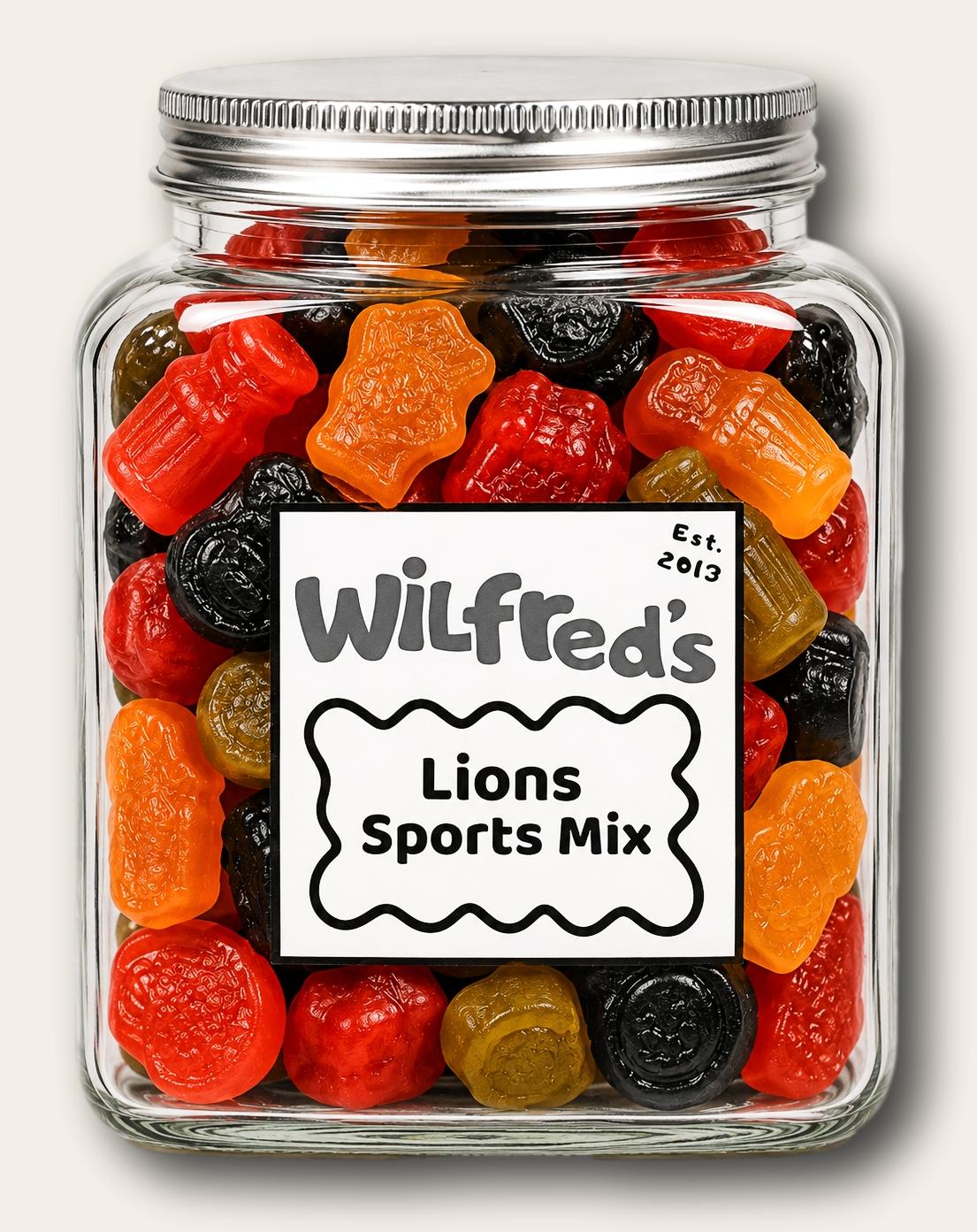Wilfred's Lions Sports Mix jar