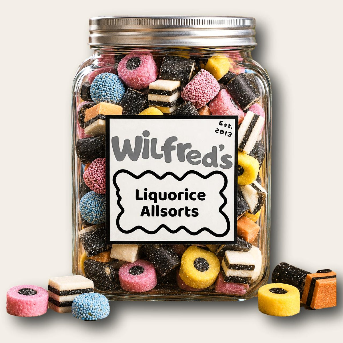 Wilfred's Liquorice All Sorts jar