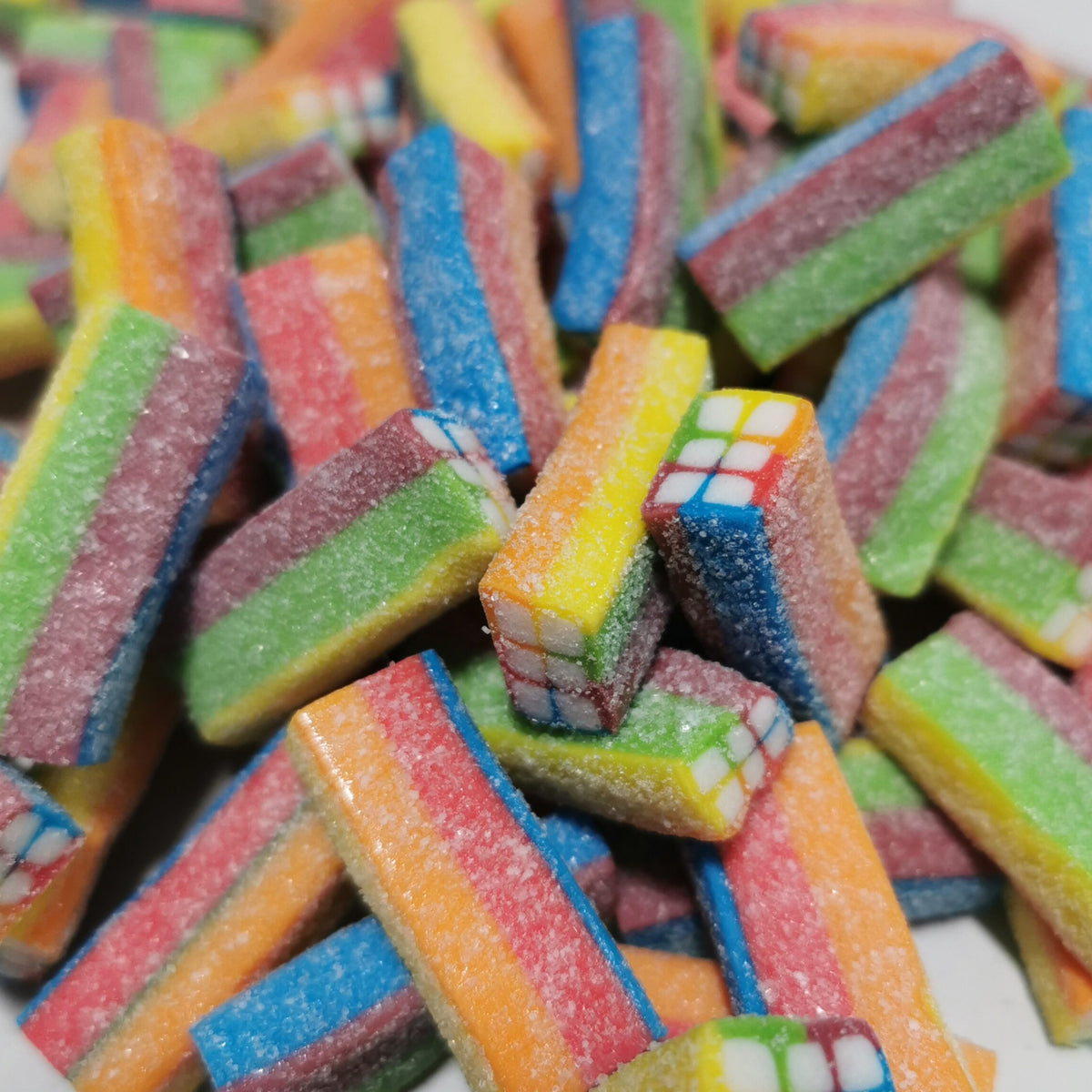 Fizzy Raspberry Bricks FIZZY FRUIT BRICKS – Wilfreds