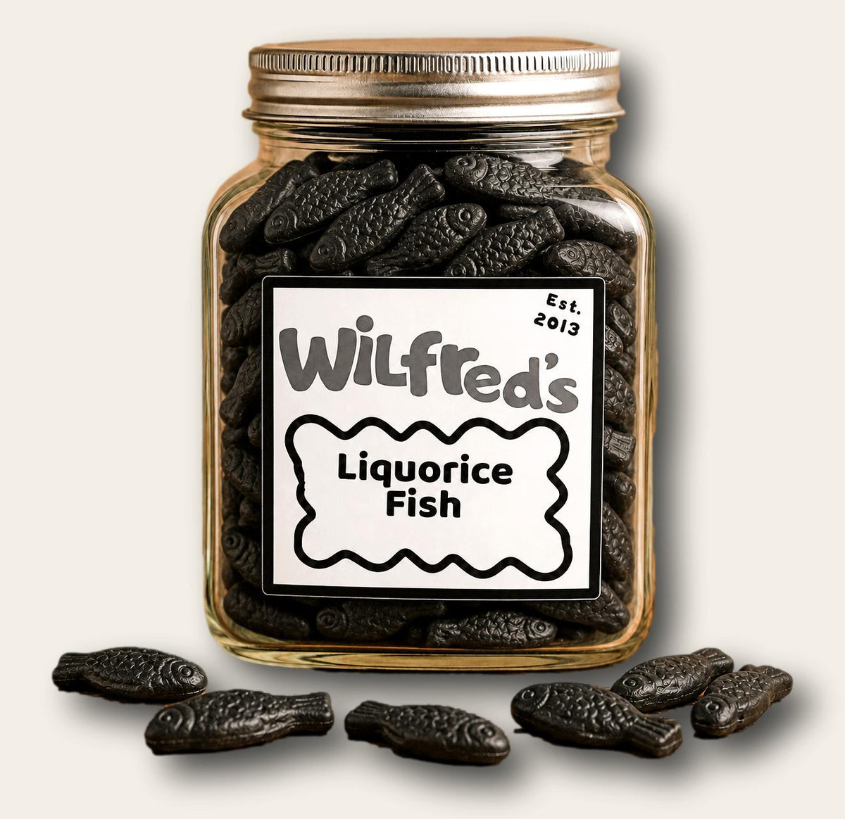 Wilfred's Liquorice Fish jar
