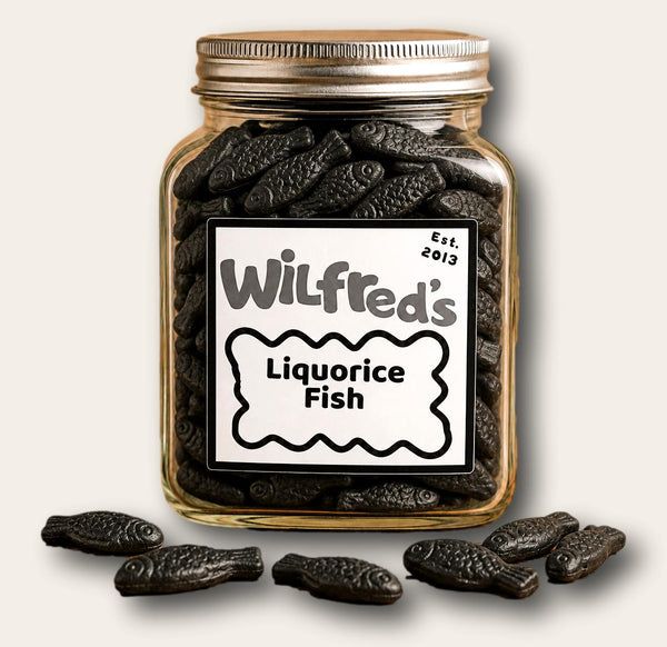 Wilfred's Liquorice Fish jar
