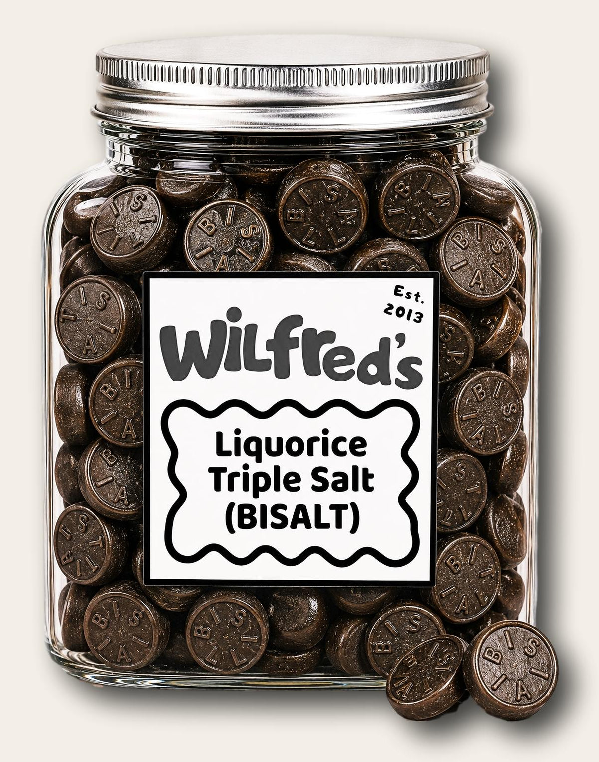 Wilfred's Liquorice Triple Salt Bisalt jar
