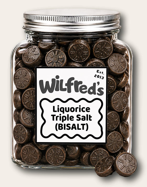 Wilfred's Liquorice Triple Salt Bisalt jar