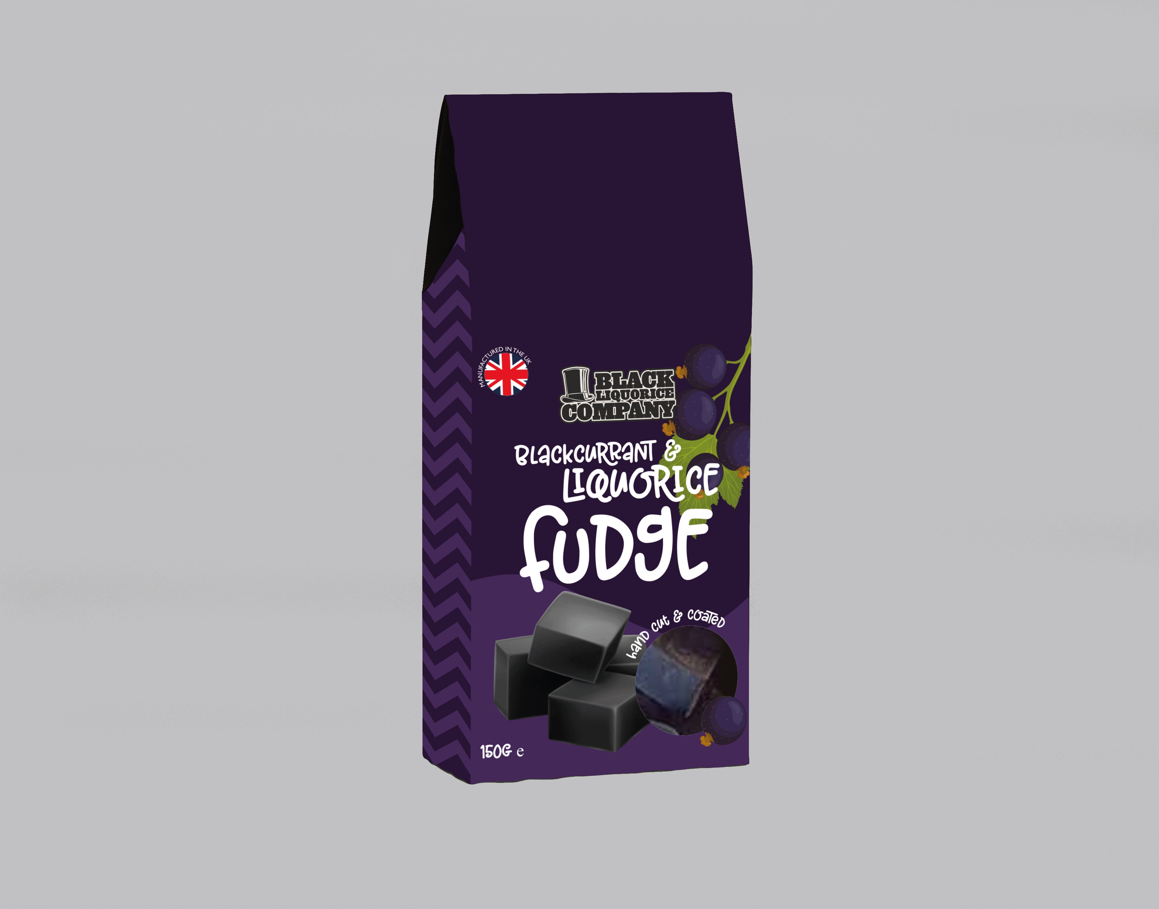 BLACKCURRANT AND LIQUORICE FUDGE