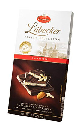 Lubecker Dark Chocolate with Marzipan Bar
