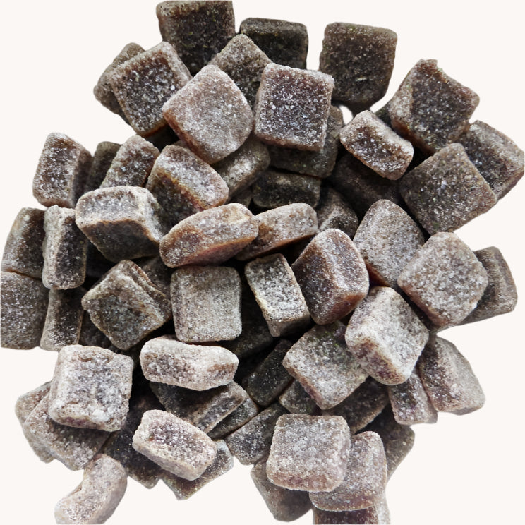 Sugar coated belgium ginger and liquorice sweets