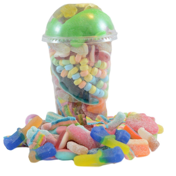 Recyclable vegan shaker pick n mix selection of sweets