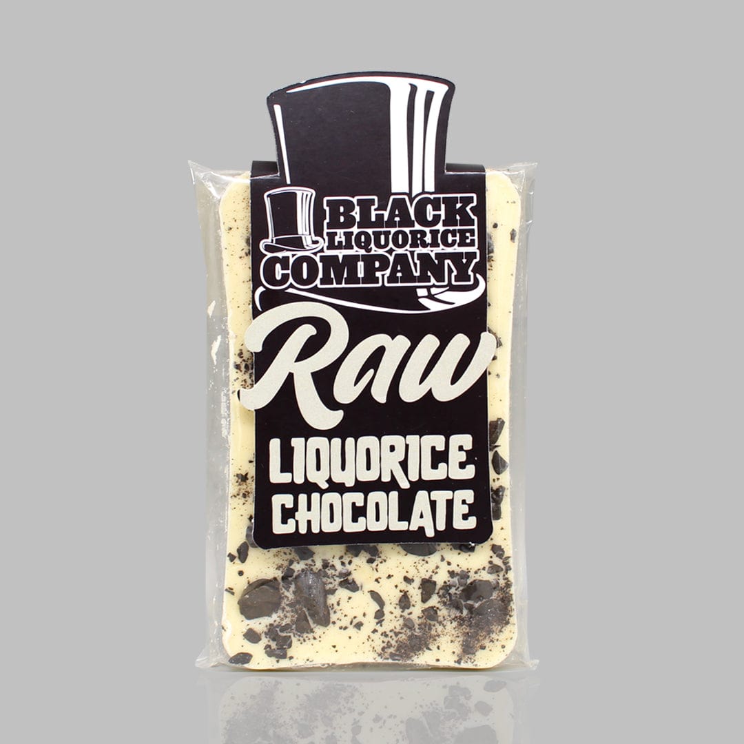 RAW LIQUORICE WHITE CHOCOLATE BAR