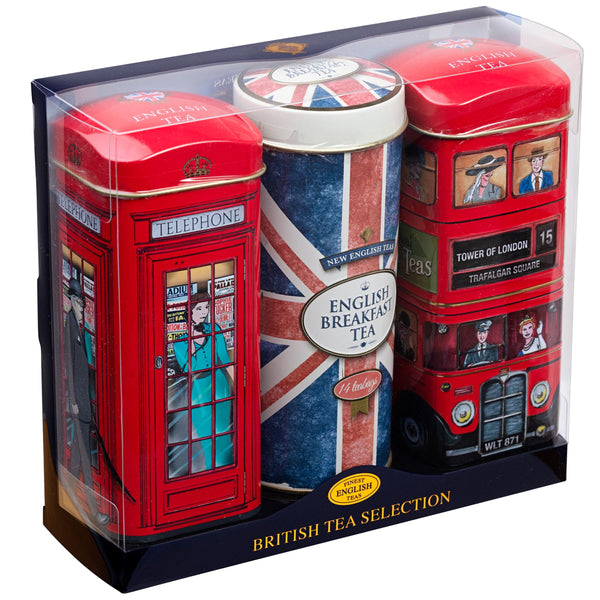 BEST OF BRITISH TALL TEA TIN COLLECTION GIFT PACK