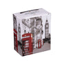 BLACK & WHITE RED TELEPHONE BOX MINI TEA BOX 6S