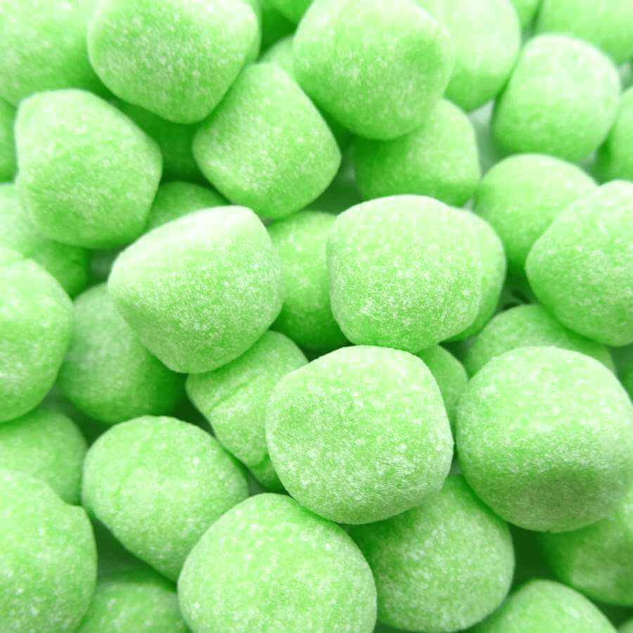 Green apple bonbons from our shop in Cambridge 