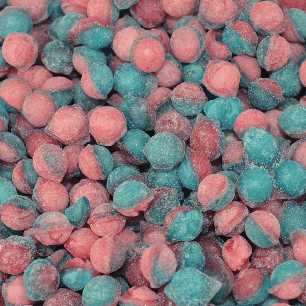 Pink and blue bubblegum pips
