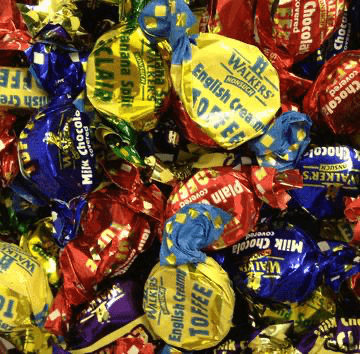 English creamy assorted toffees