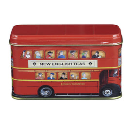 MINI LONDON BUS TIN WITH 10 ENGLISH BREAKFAST TEABAGS
