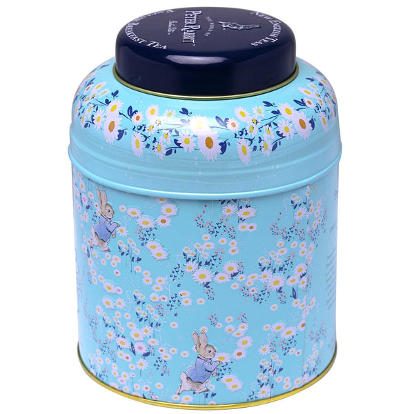 PETER RABBIT DAISIES TEA CADDY WITH 80 ENGLISH BREAKFAST TEABAGS