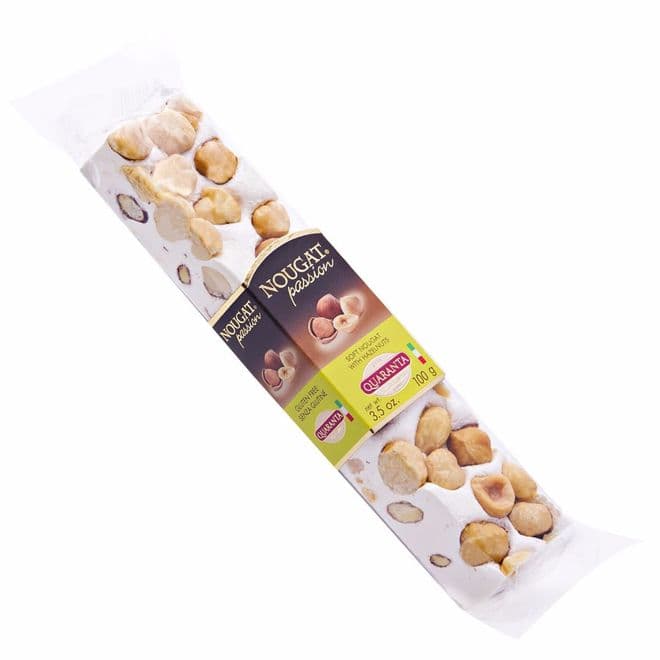 NOUGAT - HAZELNUTS - QUARANTA ITALIAN SOFFICIONE 100G