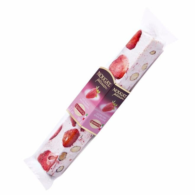 NOUGAT - STRAWBERRY - QUARANTA ITALIAN SOFFICIONE 100G