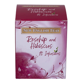 ROSEHIP AND HIBISCUS TEA 10 INDIVIDUALLY WRAPPED TEABAGS