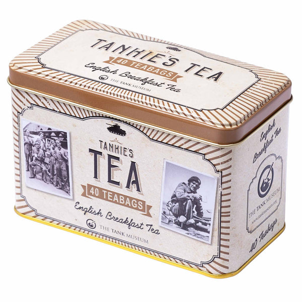 TANKIES TEA TANK MUSEUM CLASSIC TEA TIN WITH 40 ENGLISH BREAKFAST TEABAGS